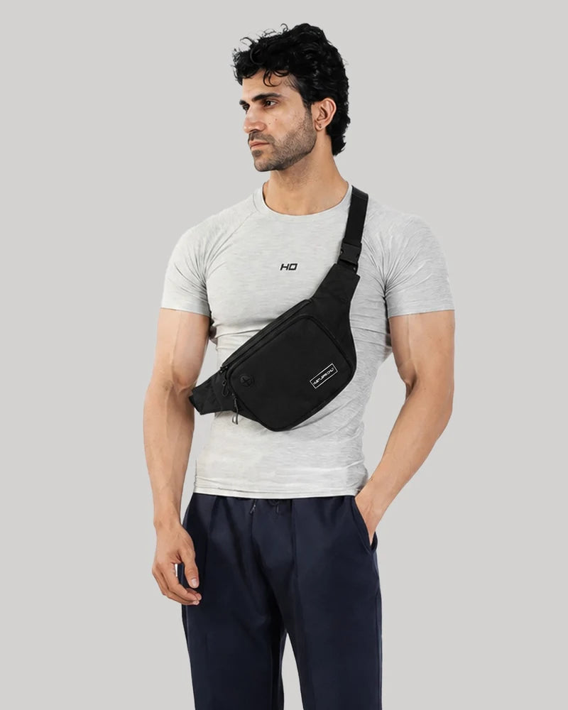 Crossbody Utility Bag -Black